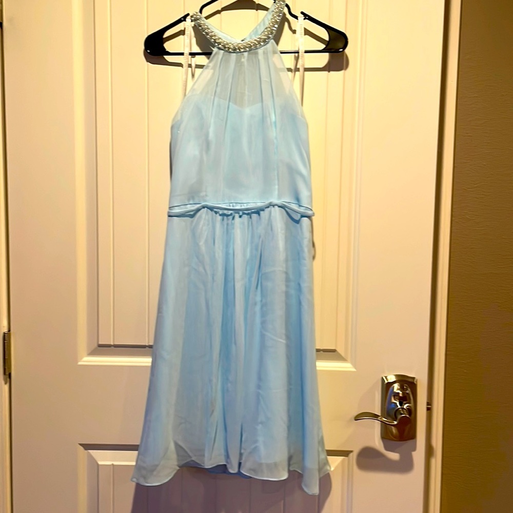 David’s bridal size 4 pale blue